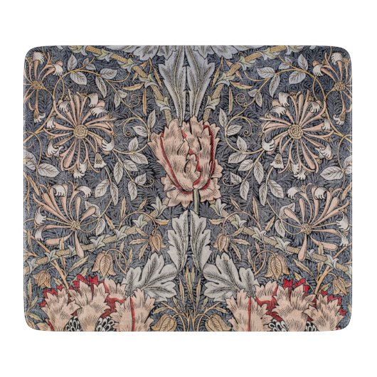 Honeysuckle Print (von William Morris) Schneidebrett (Vorderseite)