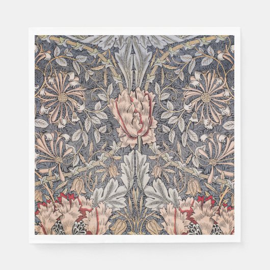 Honeysuckle Print (von William Morris) Serviette (Vorderseite)