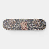Honeysuckle Print (von William Morris) Skateboard (Horizontal)