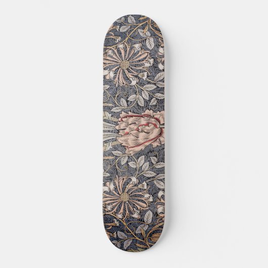 Honeysuckle Print (von William Morris) Skateboard (Vorderseite)