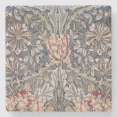 Honeysuckle Print (von William Morris) Steinuntersetzer (Vorderseite)