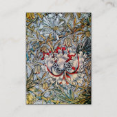 HONEYSUCKLE Rosa Rosa Schwarze Blüte Visitenkarte (Rückseite)