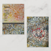 HONEYSUCKLE Rosa Rosa Weißbraun Gelbe Flora Visitenkarte (Vorne/Hinten)