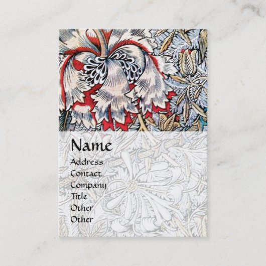 HONEYSUCKLE, rosa, weiß Visitenkarte (Vorderseite)