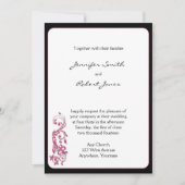 Honeysuckle Rounded Corner Einladung Hochzeit (Vorderseite)