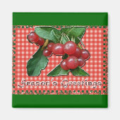 Honeysuckle Season's Greetings Magnet (Vorne)