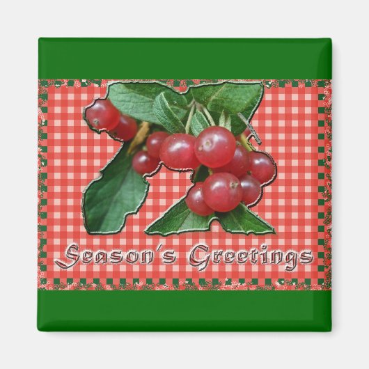 Honeysuckle Season's Greetings Magnet (Vorne)