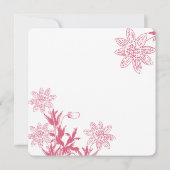 Honeysuckle Spring Wedurs Colors Floral lädt ein Einladung (Rückseite)