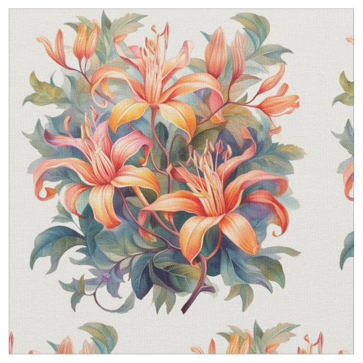Honeysuckle Stoff (Nahaufnahme)