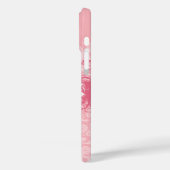 Honeysuckle Swirl Grunge iPhone Case (Rückseite / Links)