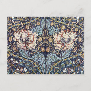 Honeysuckle-Textildesign-Postkarte Postkarte