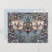 Honeysuckle Textile Design Postkarte (Vorne/Hinten)
