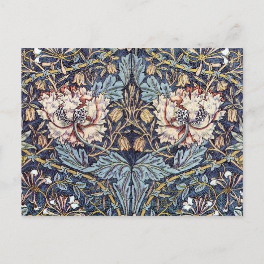 Honeysuckle Textile Design Postkarte (Vorderseite)