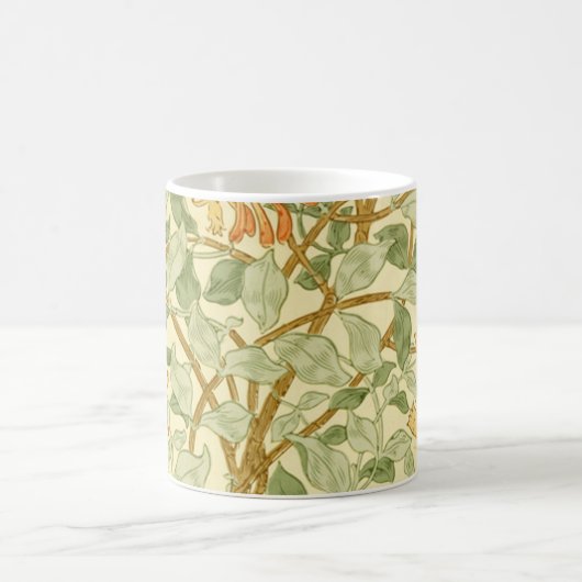 Honeysuckle Vine Greenery William Morris Kaffeetasse (Mittel)