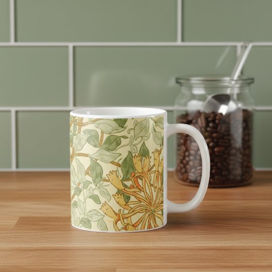Honeysuckle Vine Greenery William Morris Kaffeetasse