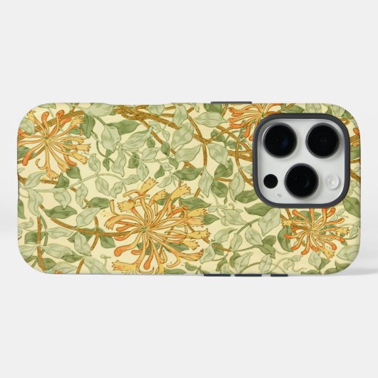 Honeysuckle Vine Orange Blume William Morris Case-Mate iPhone Hülle (Rückseite (Horizontal))