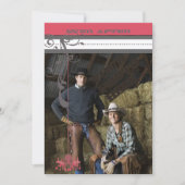 Honeysuckle Vintag Chandelier Save the Date (Vorderseite)