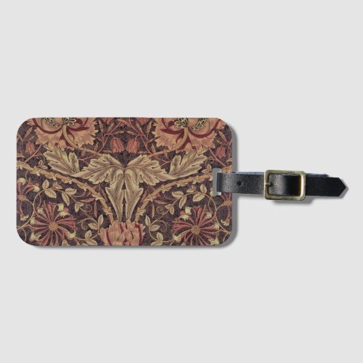Honeysuckle von William Morris, Garden Blume Art Gepäckanhänger (Vorderseite (Horizontal))