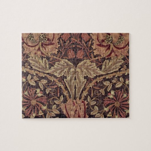 Honeysuckle von William Morris, Garden Blume Art Puzzle (Horizontal)