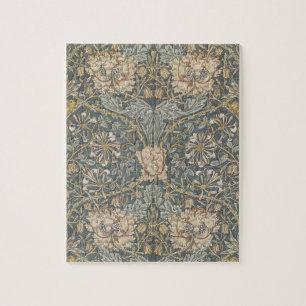 Honeysuckle von William Morris, Vintage Blume Art Puzzle