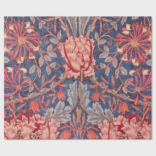 Honeysuckle, Wallpaper von William Morris Geschenkpapier (Flach)