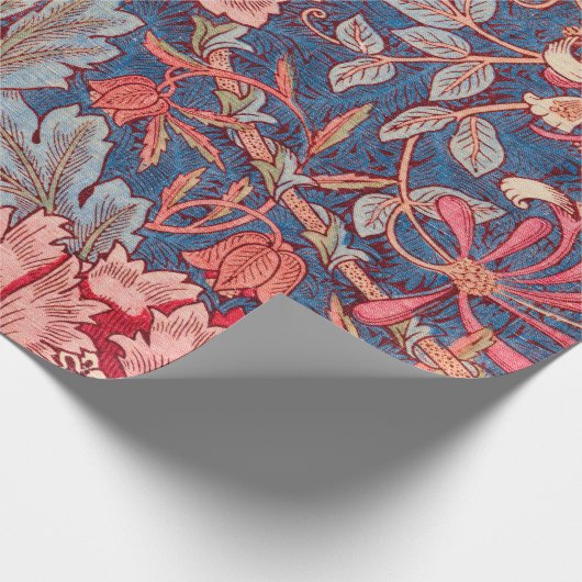 Honeysuckle, Wallpaper von William Morris Geschenkpapier (Ecke)