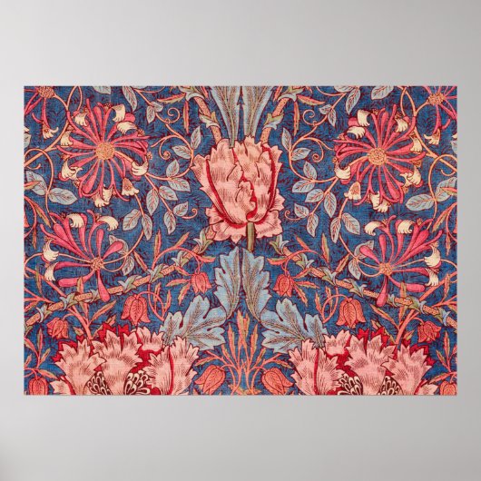 Honeysuckle, Wallpaper von William Morris Poster (Vorne)