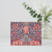 Honeysuckle, Wallpaper von William Morris Postkarte (Stehend Vorderseite)