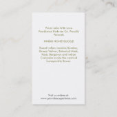 HONEYSUCKLE WHITE-Visitenkarte Visitenkarte (Rückseite)