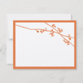 Honeysuckle Wild Blume Branches Wedding RSVP Karte (Rückseite)