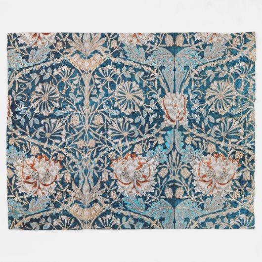 Honeysuckle, William Morris Fleecedecke (Vorderseite (Horizontal))