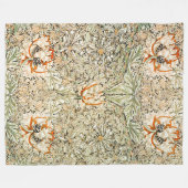 Honeysuckle, William Morris Fleecedecke (Vorderseite (Horizontal))