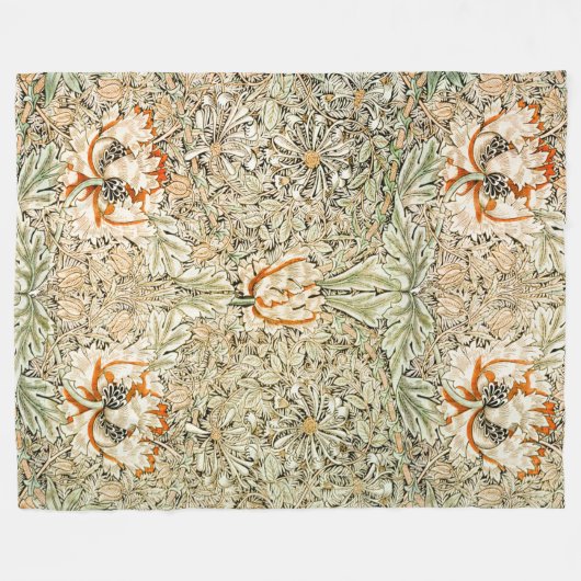 Honeysuckle, William Morris Fleecedecke (Vorderseite (Horizontal))