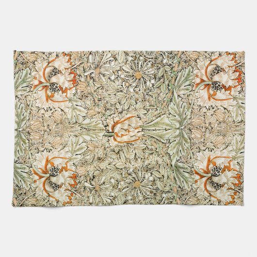 Honeysuckle, William Morris Geschirrtuch (Horizontal)