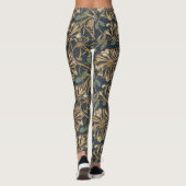 Honeysuckle William Morris klassische Erdfarben Leggings (Rückseite)