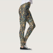Honeysuckle William Morris klassische Erdfarben Leggings (Rechts)