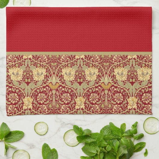 Honeysuckle William Morris Küchentuch (Gefaltet)