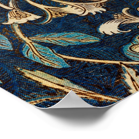 Honeysuckle, William Morris Poster (Ecke)