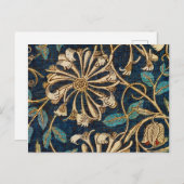 Honeysuckle, William Morris Postkarte (Vorne/Hinten)