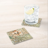 Honeysuckle, William Morris Rechteckiger Pappuntersetzer (Vor Ort)