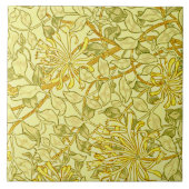 Honeysuckle Yellow von William Morris. Fliese (Vorderseite)