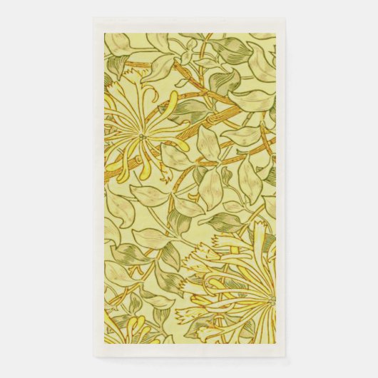 Honeysuckle Yellow von William Morris Serviette (Vorderseite)