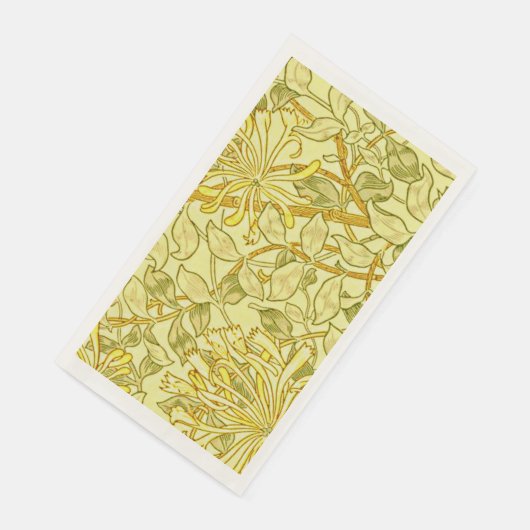 Honeysuckle Yellow von William Morris Serviette (Ecke)