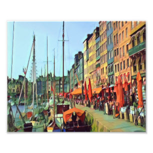 HONFLEUR - Andocken - Ansicht Fotodruck