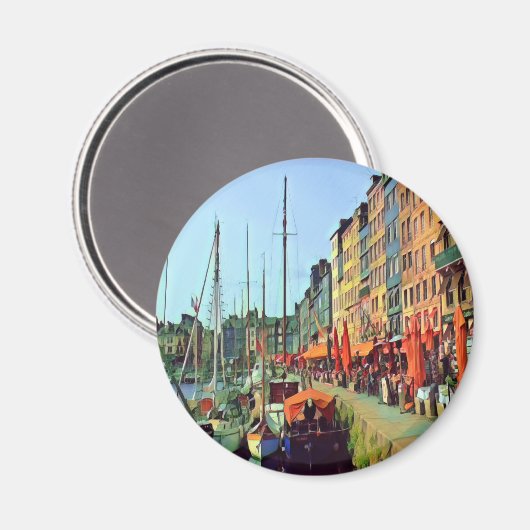 HONFLEUR - Andocken - Ansicht Magnet (Vorderseite/Rückseite)