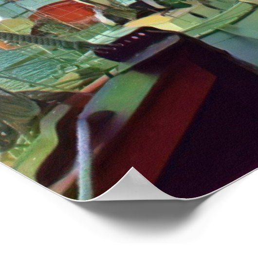 HONFLEUR - Andocken - Ansicht Poster (Ecke)