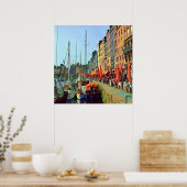 HONFLEUR - Andocken - Ansicht Poster (Küche)