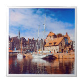 HONFLEUR - Docking - alte Anlegestelle - Panorama Fliese (Vorderseite)