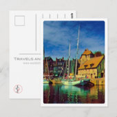 HONFLEUR - Docking - alte Anlegestelle - Panorama Postkarte (Vorne/Hinten)