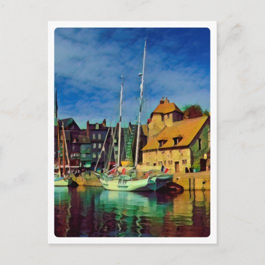 HONFLEUR - Docking - alte Anlegestelle - Panorama Postkarte (Vorderseite)